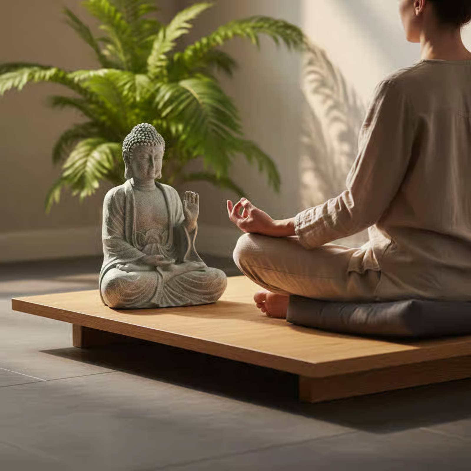 3 Pieces Stone Buddha Decor Te - Aquarium Decor ulasan dan harga