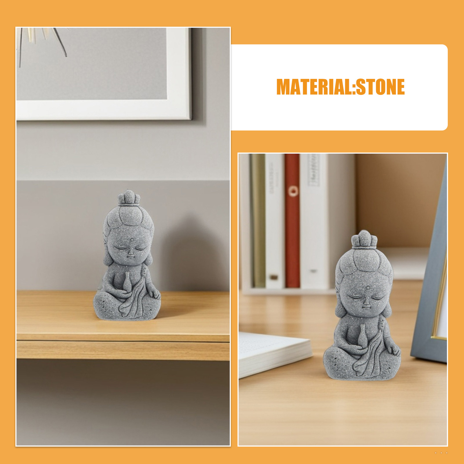 Mini Guan Yin Buddha Sandstone - Aquarium Decor ulasan dan harga